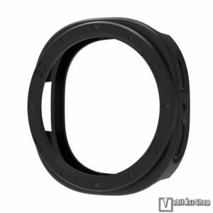 Samsung Galaxy Watch8 44mm, Okosóra szilikontok, Keret, Bumper, Fekete kép