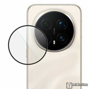 Honor Magic8 Pro, Imak kamera lencsevédő üvegfólia, 1db, 9H, Felhelyező keret, Átlátszó kép