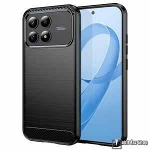 Xiaomi Poco F8 Pro, Redmi K90 5G, Ott! Carbon telefontok, Szilikon, TPU, Karbon mintás, Fekete kép