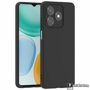 Honor X5c, X5c Plus, Telefontok, Szilikon, Kamerasziget védelem, Matt, Fekete kép