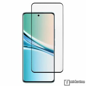 Xiaomi Redmi Note 15 5G, 4G, Poco M8 5G, Előlapvédő karcálló edzett üvegfólia, AGC, 9H, 0, 3mm, Arc Edge, A teljes kijelzőt védi, A teljes felületén tapad, Fekete kép