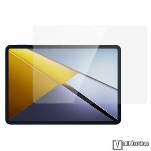 Xiaomi Pad 8 Pro, Pad 8, Pad 7 Pro, Pad 7, Poco Pad X1, Előlapvédő karcálló edzett üvegfólia, 0, 3 mm vékony, 9H, Arc Edge, A képernyő sík részét védi, 1db, Átlátszó kép