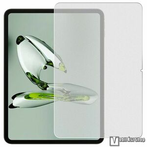 OnePlus Pad Go, Oppo Pad Air 2, Pad Neo, Előlapvédő karcálló edzett üvegfólia, 0, 3 mm vékony, 9H, Arc Edge, A képernyő sík részét védi, 1db, Átlátszó kép