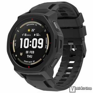 Xiaomi Amazfit T-Rex 3 Pro 44mm, Okosóra szilikontok, Keret, Bumper, Fekete kép