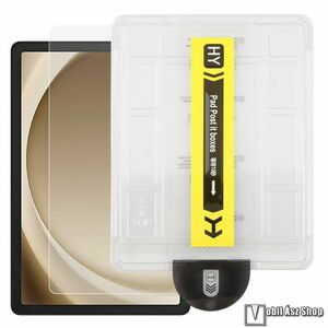 Samsung Galaxy Tab A11 Plus, A9 Plus, Honor Pad X8a, Előlapvédő karcálló edzett üveg, Üvegfólia, 9H, 0, 3mm, Sík részre, Felhelyező keret, Átlátszó kép