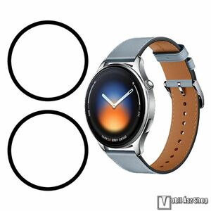 Xiaomi Watch 5, Okosóra Flexible Nano Glass rugalmas edzett üveg, Üvegfólia, 2db, 3D Curved, PMMA, 9H, A teljes kijelzőt védi, Fekete kép
