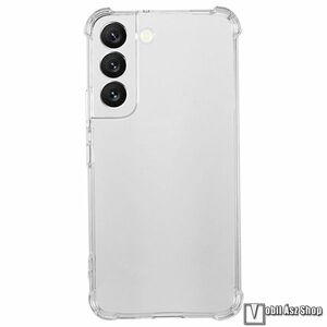 Samsung Galaxy S22 5G, Telefontok, Szilikon, TPU, Erősített sarkok, Kamerasziget védelem, Átlátszó kép