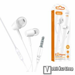 Jokade fülhallgató, Sztereo, Headset, 3, 5mm jack, Felvevő gomb, Mikrofon, JD061 kép