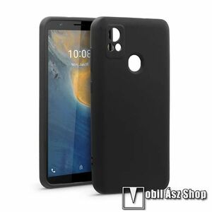 ZTE Blade A31, Telefontok, Szilikon, Kamerasziget védelem, TPU, Matt, Fekete kép