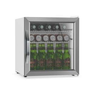 Klarstein Beersafe italhűtő üvegajtóval | 44 x 48 cm | LED-es belső világítás | Ezüst-fehér kép