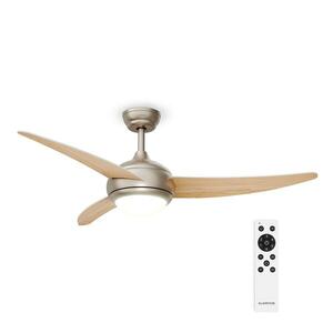 Klarstein El Paso mennyezeti ventilátor világítással | 132 cm | 35 W | Csendes működés | Fa kép