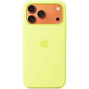 iPhone 17 Pro Max MagSafe Silicone case neon yellow (MGFM4ZM/A) kép