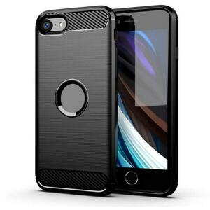 Apple iPhone SE 2020/SE 2022 Carbon Logo case black (PT-5977) kép
