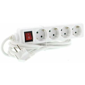 4 Plug 3 m Switch (VE-EXTS-4S3M-SW-WL) kép