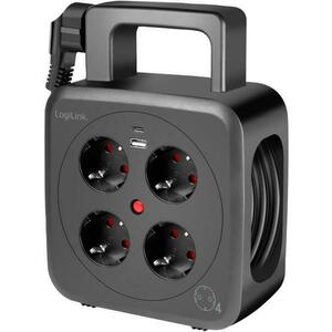 4 Plug + 2 USB 5 m (LPS504) kép