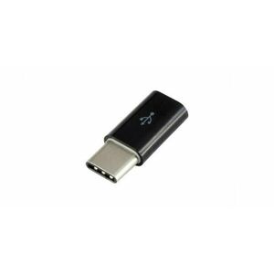 USB Type-C - micro USB adapter - fekete kép