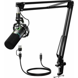 MAONO PD200XS USB Dynamic Streamer Mikrofon RGB + Tartókar Kit -... kép
