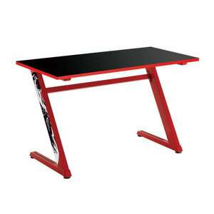 White GD-ZZ-RED Shark ZZ gamer asztal fekete/piros kép