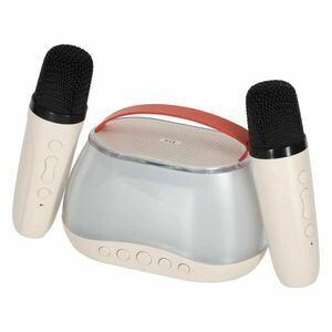 Karaoke szett Bluetooth hangszóró LED RGB 2 mikrofon USB kép