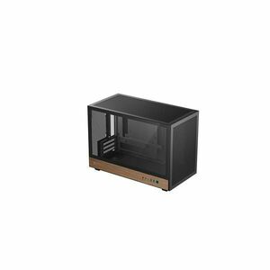 Deepcool ház micro-atx ch260 wood, tápegység nélkül, fekete, üveg... kép
