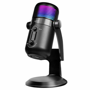 Logilink Mikrofon, kardioid, NRC, 192 kHz@24 bit, RGB világítás, ... kép