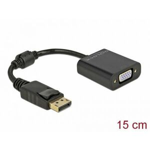 DeLock DisplayPort 1.2 male to VGA female Adapter Black 61006 kép
