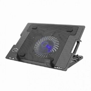 SBOX CP-12 Laptop Hűtőpad - 17.3", Állítható, USB Hub, LED - Fekete kép