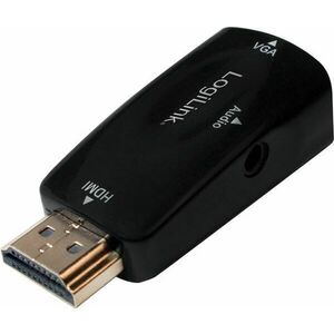 AV adapter LogLink HDMI - D-Sub (VGA) +Jack 3.5mm fekete (CV0107) kép