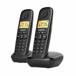 Gigaset Basic 100 Duo Wireless DECT Asztali telefon - Fekete kép