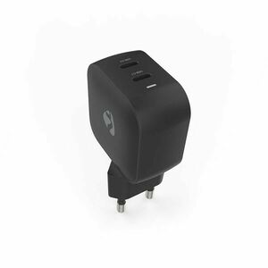 Nedis wgcha45wbk töltő 45 w | gan | pd3.0, gyorstöltési funkció, ... kép
