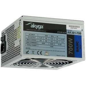 Akyga AK-B1-700 Tápegység 700 W 20+4 pin ATX ATX Szürke kép