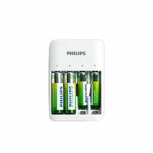 Philips SCB4013NB/00 4x AA / AAA NiMH Akkumulátor töltő + 4db ele... kép