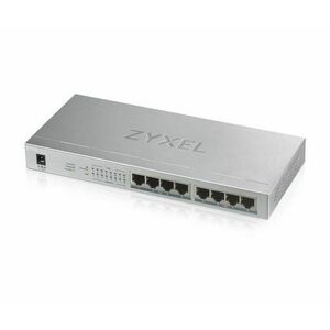 Zyxel GS1008HP-EU0101F Switch 8x1000Mbps (8xPOE+) Fémházas Asztal... kép