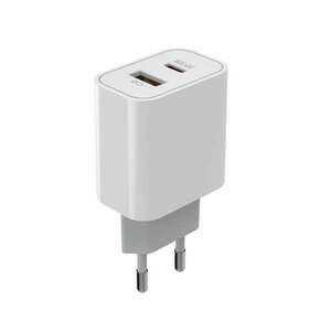 Colorway USB-A / USB-C Hálózati Gyorstöltő Adapter 30W - Fehér kép