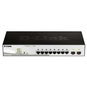 D-Link 8-port 10/100/1000 Gigabit PoE Smart Switch including 2 Co... kép