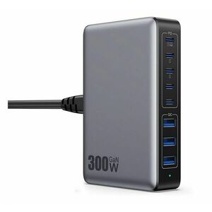 BLACKBIRD BH1672 hálózati töltő 3 USB +5 Type-C aljzat 300W, PD g... kép