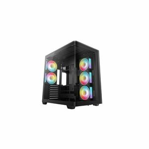 Deepcool ház atx cg590u 5f, tápegység nélkül, fekete, üvegfalú R-... kép