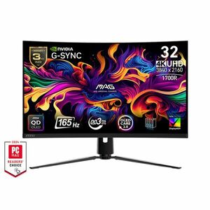 MSI MAG 321CUP - 31.5" QD-OLED 4K 165Hz Gaming Monitor kép