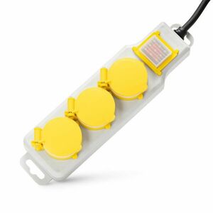 Entac elosztó 3 foglalat kapcsolóval IP44 5m 3G1, 5 kép