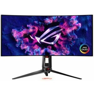 Asus 34" XG34WCDMTG 21: 9 UWQHD QD-OLED Ívelt Gaming Monitor... kép