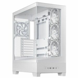 ASUS A31 Plus TG ARGB WHITE Midi Tower Fehér kép