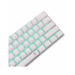 White Shark Shinobi-2 Fehér Mechanikus Gamer Billentyűzet - Piros... kép