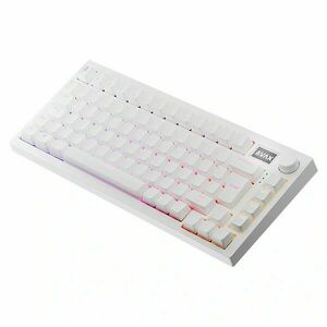 AVAX GM02 PRO Fehér 75% Gasket RGB tri-mode mechanikus billentyűz... kép