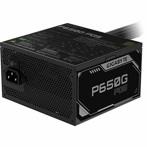 GIGABYTE P650G PCIE 5.1 tápegység 650 W 20+4 pin ATX ATX Fekete (... kép