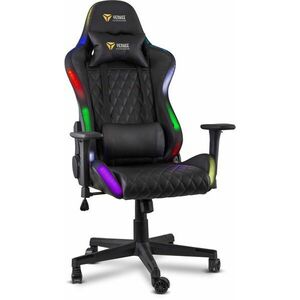 Yenkee YGC 300RGB Stardust Gamer szék RGB világítással - fekete kép