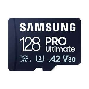 Samsung 128GB microSDXC Pro Ultimate Class10 U3 A2 V30 + Reader M... kép