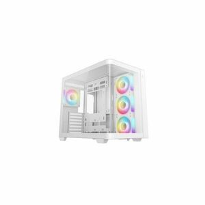 Deepcool ház atx cg530u 4f wh, tápegység nélkül, fehér, üvegfalú... kép