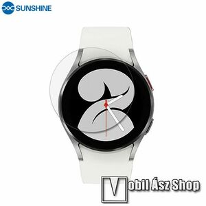 Samsung Galaxy Watch4 40mm, Sunshine Hydrogel TPU okosóra képernyővédő fólia, Ultra Clear, Önregeneráló!, 1db kép