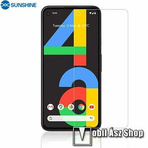 SUNSHINE Hydrogel TPU képernyővédő fólia - Ultra Clear, ÖNREGENERÁLÓ! - 1db, a teljes képernyőt védi - Google Pixel 4a - GYÁRI kép