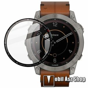 IMAK Anti-Scratch Bubble-Free HD PMMA flexibilis okosóra üvegfólia - FEKETE - 1db - A TELJES ELŐLAPOT VÉDI! - GARMIN Fenix 7X (51mm) / 7X Sapphire Solar Edition (51mm) / 7X Solar Edition (51mm) - GYÁRI kép